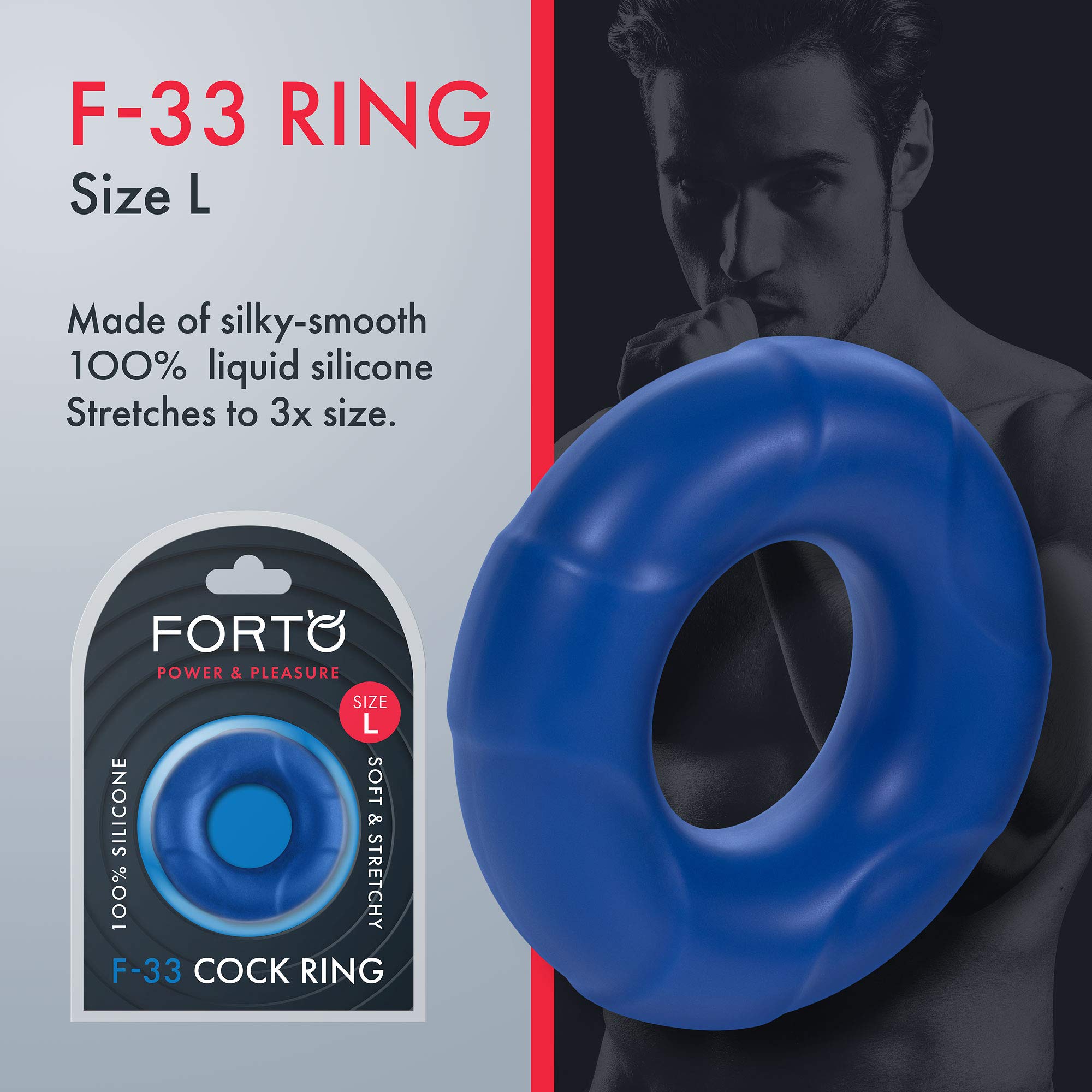 Forto F-33: 25mm Liquid Sil C-Ring Lg Bl