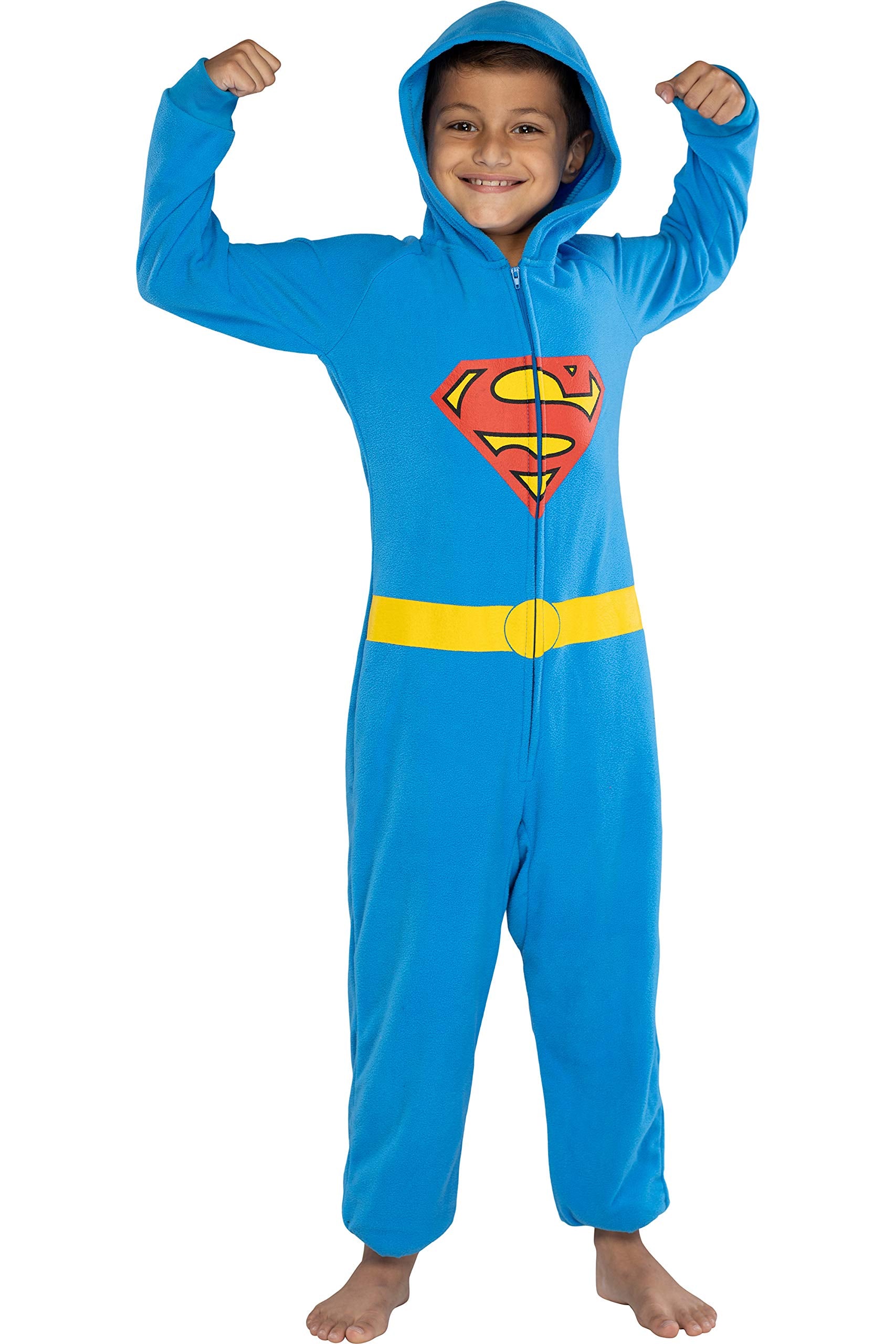DC Comics Justice League Superhero Matching Family Pajamas Union Suit (Boys, Superman, S/M)