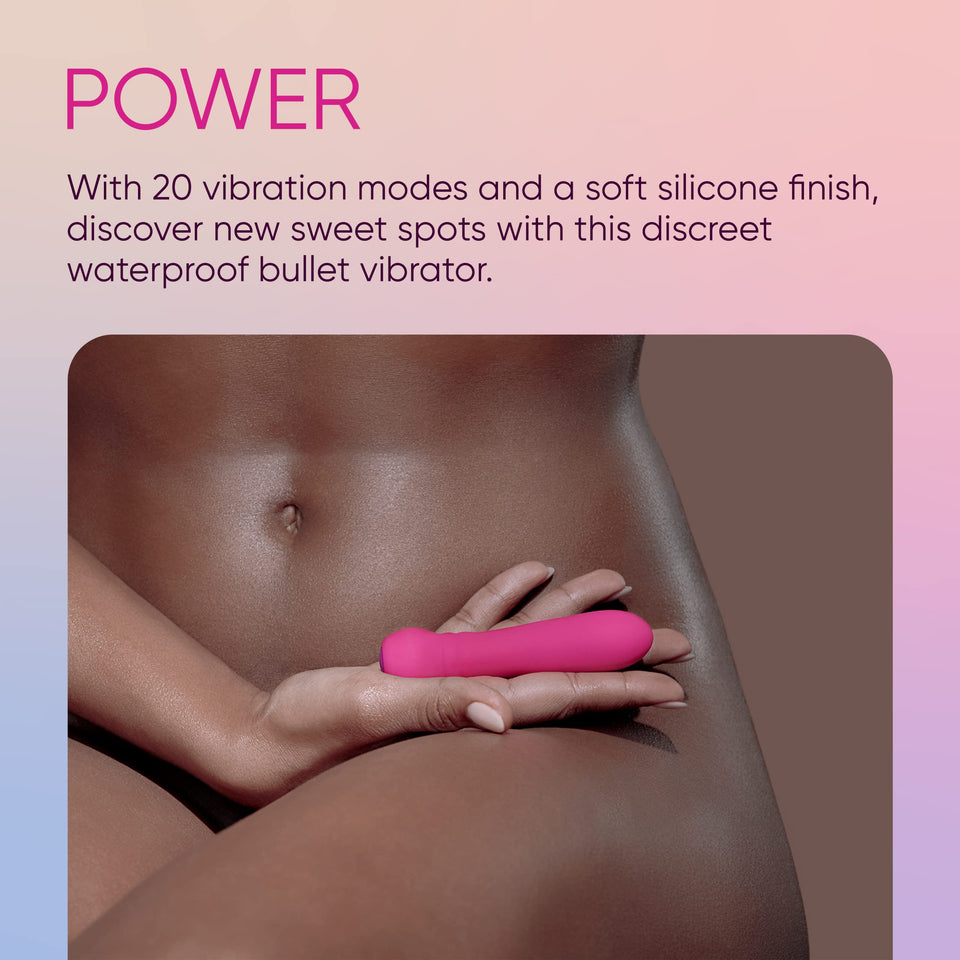 Femme Funn Ultra Bullet Vibrator - 20 Powerful Modes Usb Rechargeable & Whisper Quiet Bullet Massager Vibrators For Women