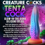 Tenta-Cock Glow-In-The-Dark Silicone Dildo