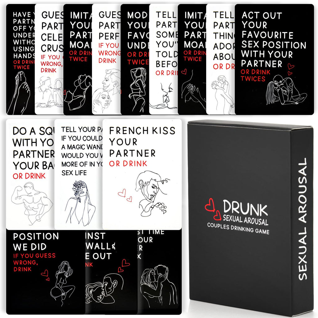 MEBAULT Drinking Game Card Deck Sex Card Game Sex Toy Adventurous Playing Cards Erotic Bedroom Game for Couple Lover