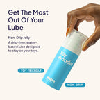 Hello Cake Toy Wonder, Thick Water-Based Personal Lubricant for Use with Adult Toys, Non-Drip Jelly Lube for Men, Women, and Cou