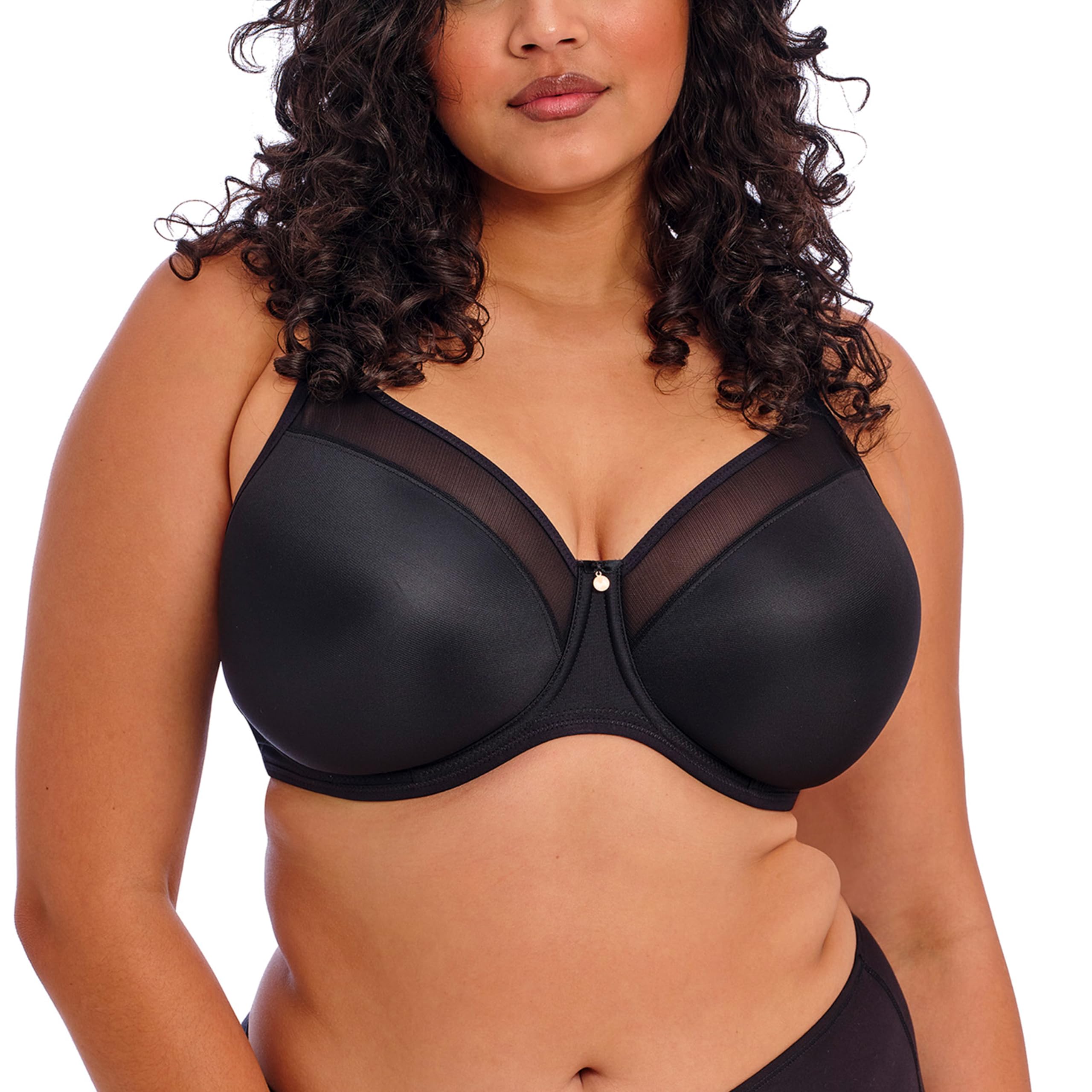 Elomi Womens Smooth: Ultimate Support & Comfort with Aerocool Fabric. Non-Stretch Smooth Seamless Molded Cups, Tulle Top Cup, S