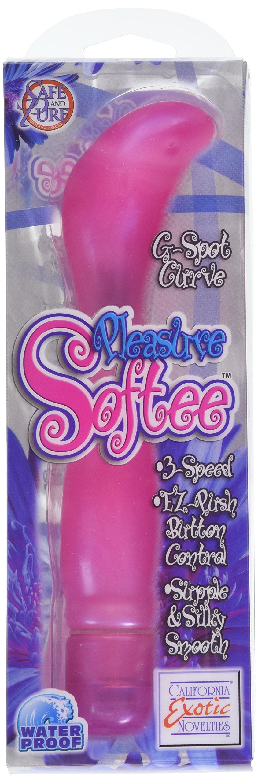 California Exotics Pleasure Softee G Spot Curve Vibrator, Pink