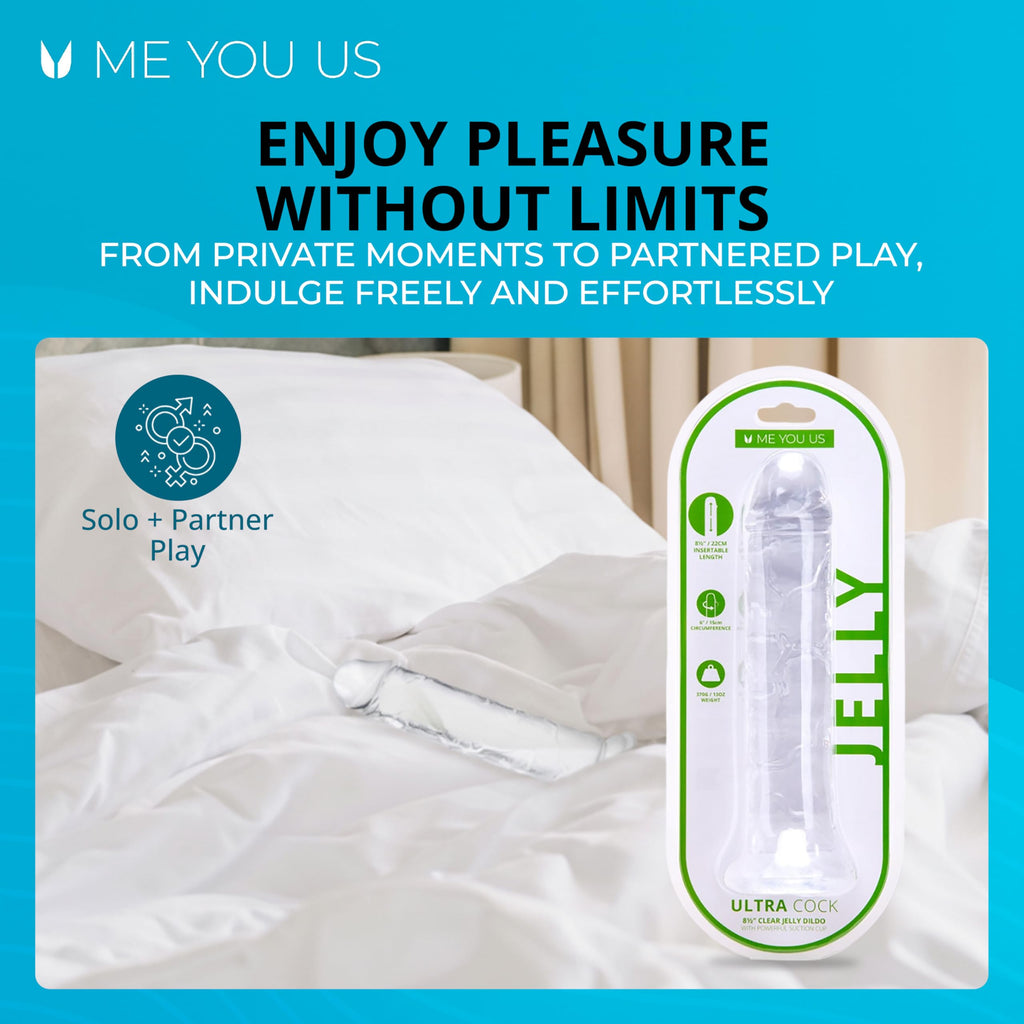 Me You Us Ultracock Clear Jelly 8.5In