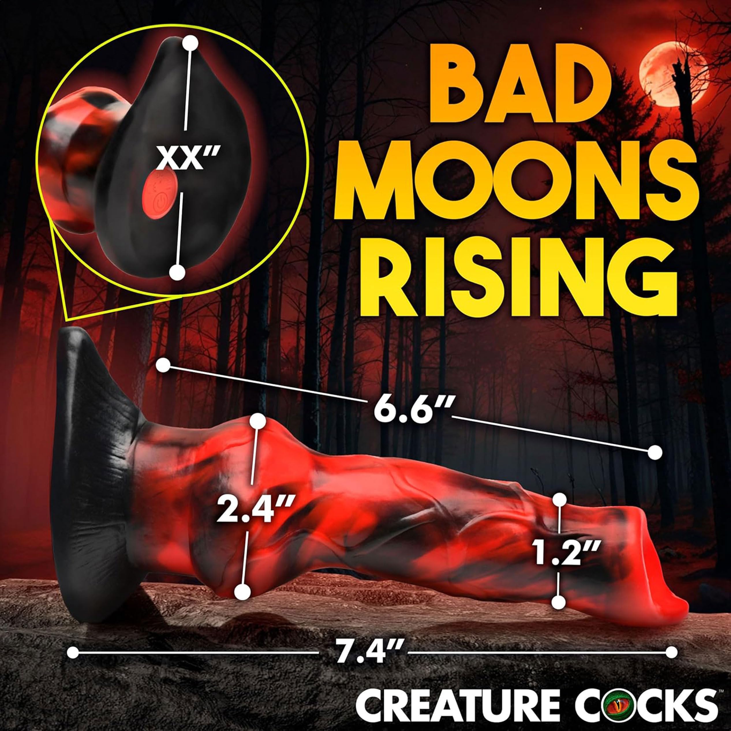 Creature Cocks Vibra Beast Vib Sil Dildo