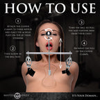 MASTER SERIES Tower of Pain Nipple Clamps for Women & Couples. Stainless Steel and Acrylic. Clover-Style Clamps and Adjustable H