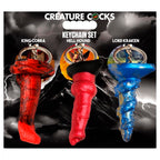 Creature Cocks 3Pc Silicone Keychain Set