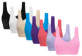 Vermilion Bird Women s 8 Pack Seamless Comfortable Sports Bra with Removable Pads Pack of 8 4XL