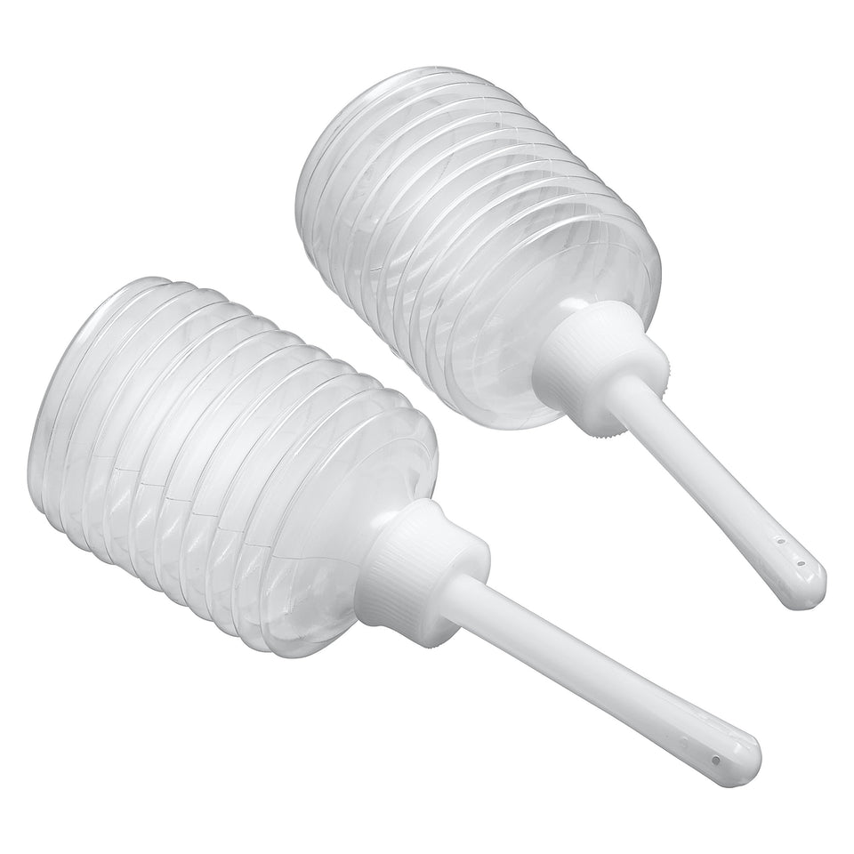 Cloud 9 Fresh + Portable Anal Enema Douche 3.3 Oz Ez Squeeze Bulb 2 Pack