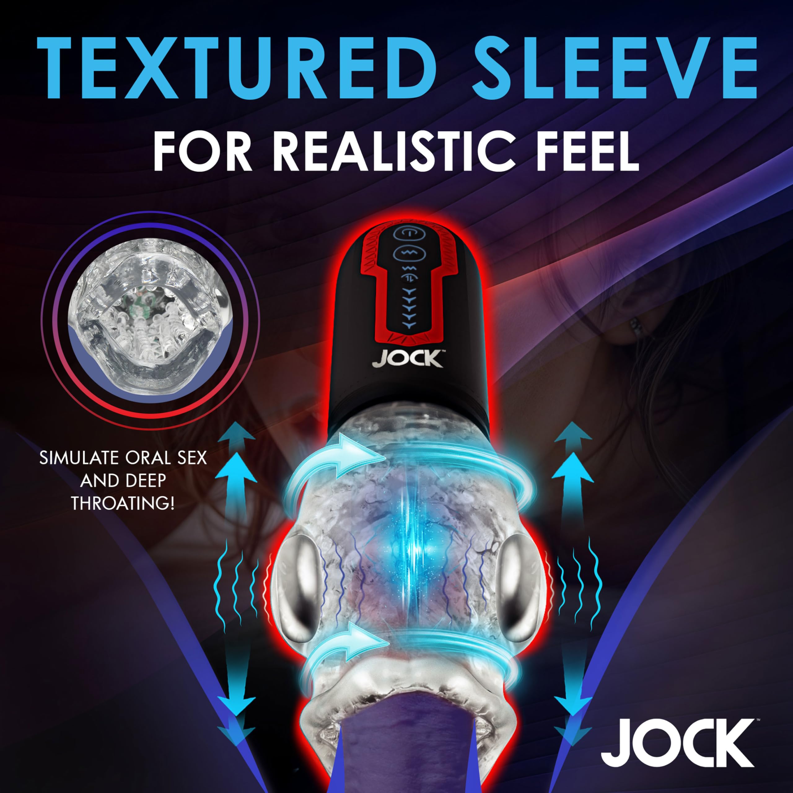 Jock Spin & Thrust Masturbator Dual Vib