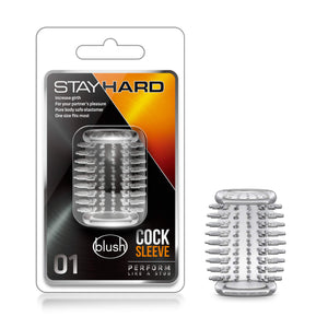 Blush Novelties Stay Hard Cock Ring Sleeve 1 - Soft Ticklers Pleasure - Slide It On Penis, Vibrator, Dildo - Stack, Mix, Match t