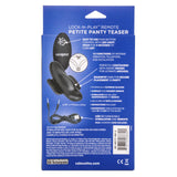 Calexotics Lock-N-Play Remote Petite Panty Teaser, Rechargeable 12-Function Waterproof Silicone Clitoral Vibrator Securely Attac