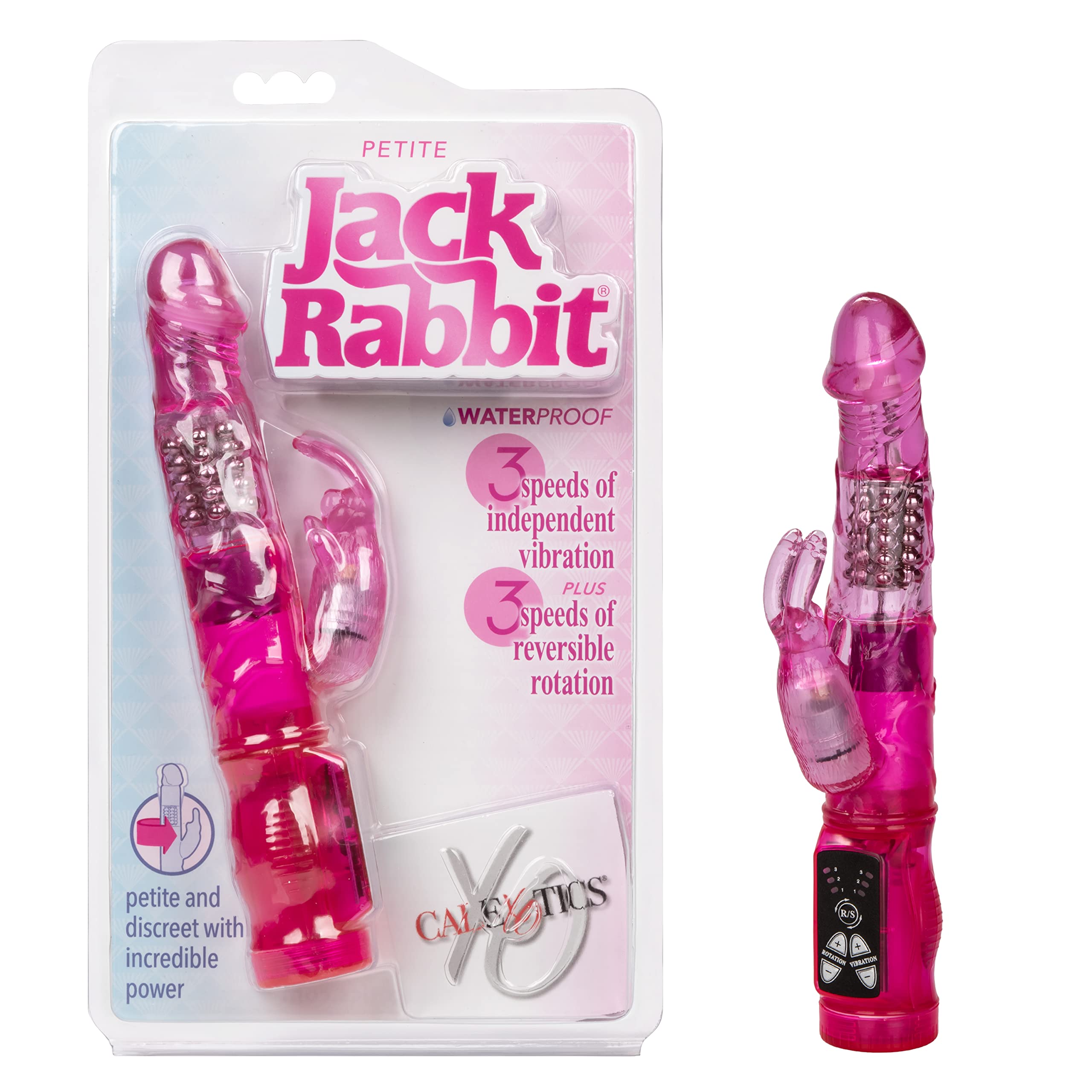 CalExotics Novelties Petite Jack Rabbit Vibrator, Pink