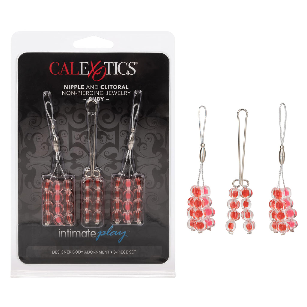 California Exotics Nipple And Clitoral Non-Piercing Body Jewelry, Amethyst