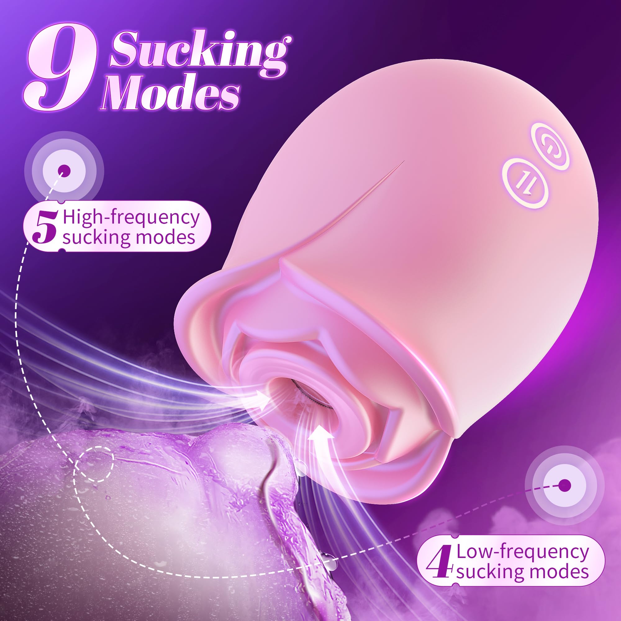 Big Shocked Vibrator Sucking Vibrator Rose Sex Toy Sex Toys Vibrater Adult Toys for Women Adult Sex Toys Rose Adult Toy 9 Vibrat