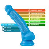 Neo - 7.5In Dual Dens W/Balls Neon Blue