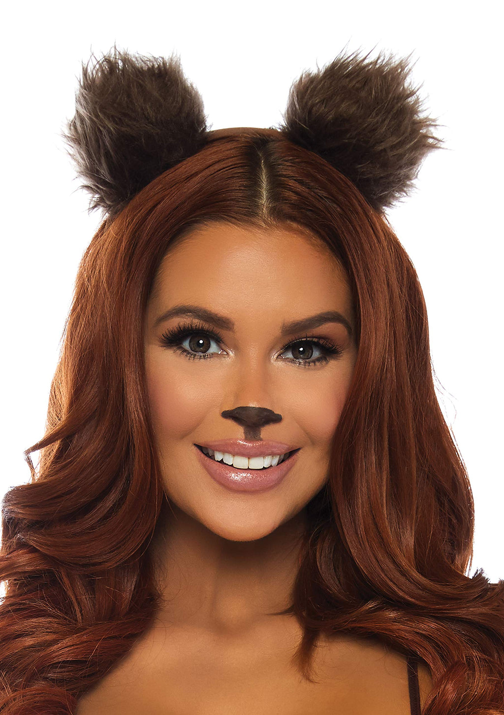 Leg Avenue Bear Ear Headband Brown Color
