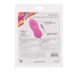 Calexotics Whisper Micro-Heated Bullet Vibrator With 2-Speeds Powerful Vibration And Warms As It Vibrates - Pink Se-0044-04-2
