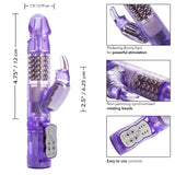 CalExotics Waterproof Jack Rabbit - Rabbit Vibrator With Rotating Shaft - Vibe Sex Toys for Couples - Adult Clitoral & G Spot Ma