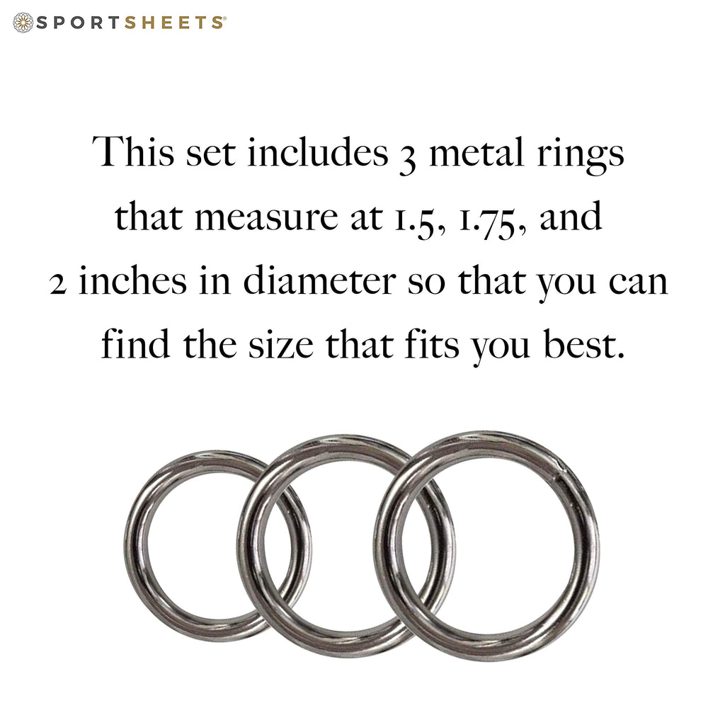 Sportsheets Manbound Metal C*Ckring, (3-Pack)