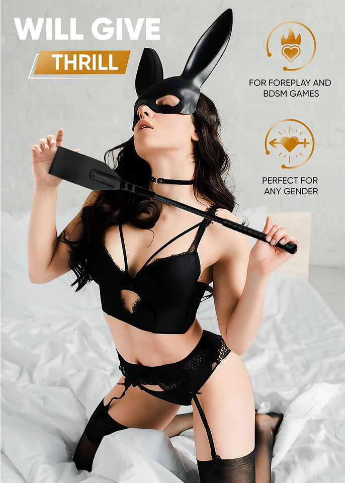 RIDIN Sex Whip for Spanking BDSM Bedroom Flogger Kit Adults Bondage Paddles Sex Whips and Ticklers Flogger Spanking Sex Set Feti