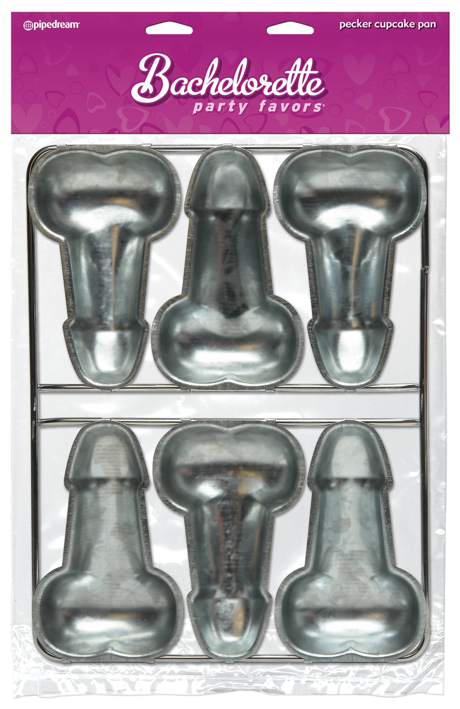 Pipedream Products Pecker Cup Cake Pan, Silver