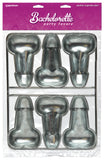 Pipedream Products Pecker Cup Cake Pan, Silver
