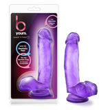 Blush B Yours  Sweet n Hard 17 Inch Realistic Beginner Intermediate Translucent Medium Dildo  Suction cup Harness compatible 