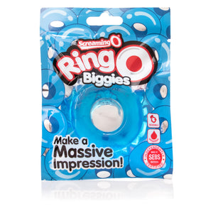 Screaming O Ringo Biggies,Blue - Iconic Award Winning Cock Ring, Disposable Cock Ring - Penis Ring, Increase Pleasure - Couple S
