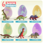 Dan&Darci Dino Egg Bath Bombs for Kids - Easter Kids Bath Bomb with Surprise Inside - Dinosaur Toys Gift for Boys and Girls Ages