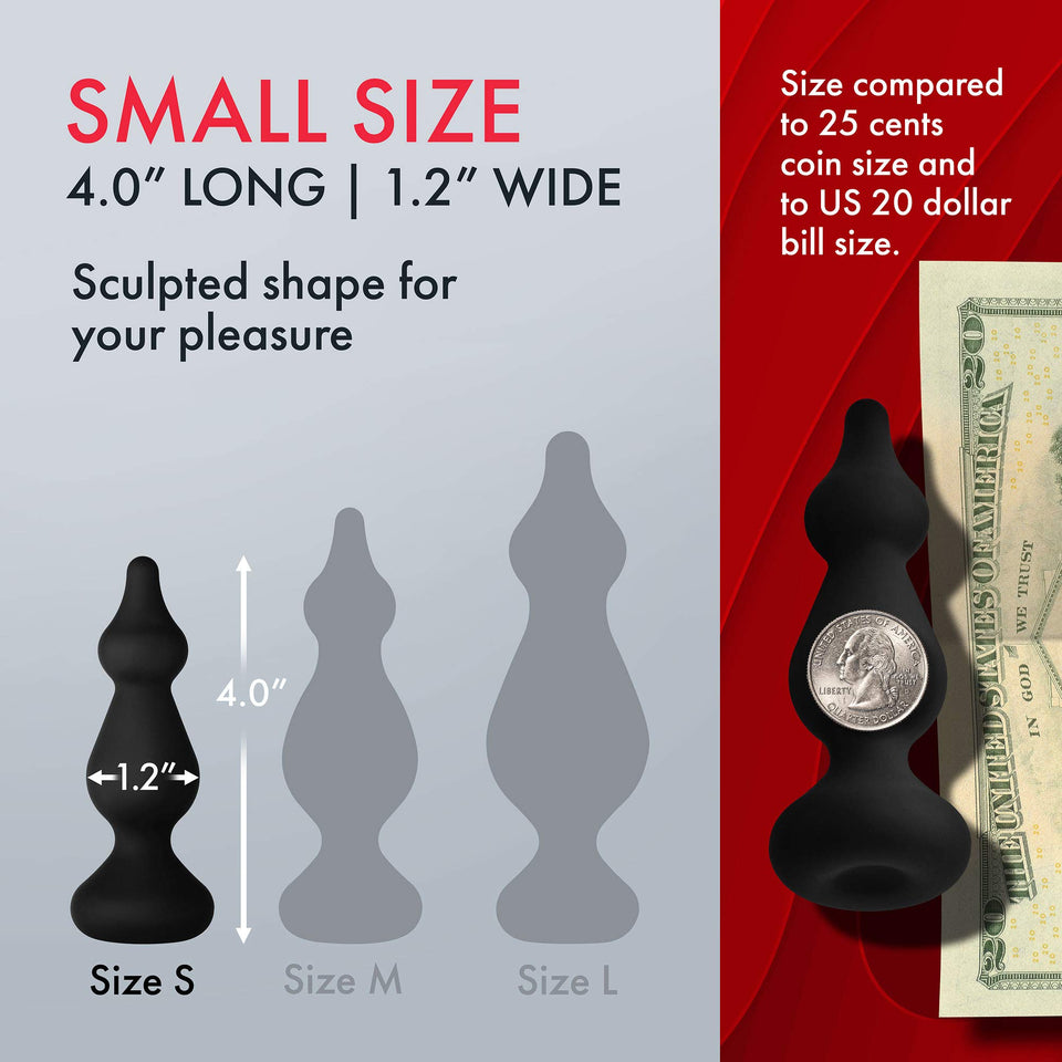 Forto F30 Pointer Anal Plug  Small  Black
