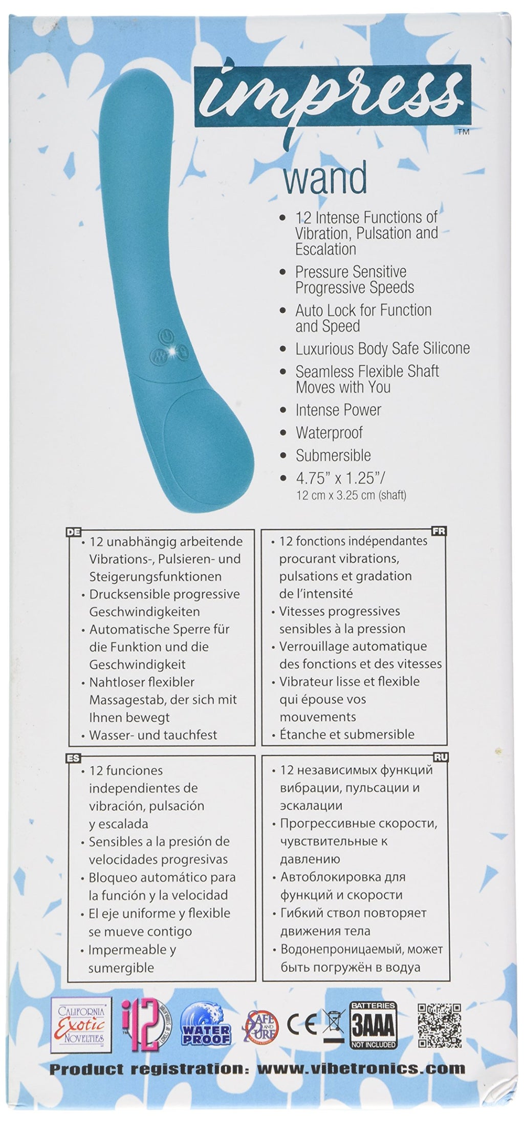 California Exotic Novelties Impress Wand, Blue
