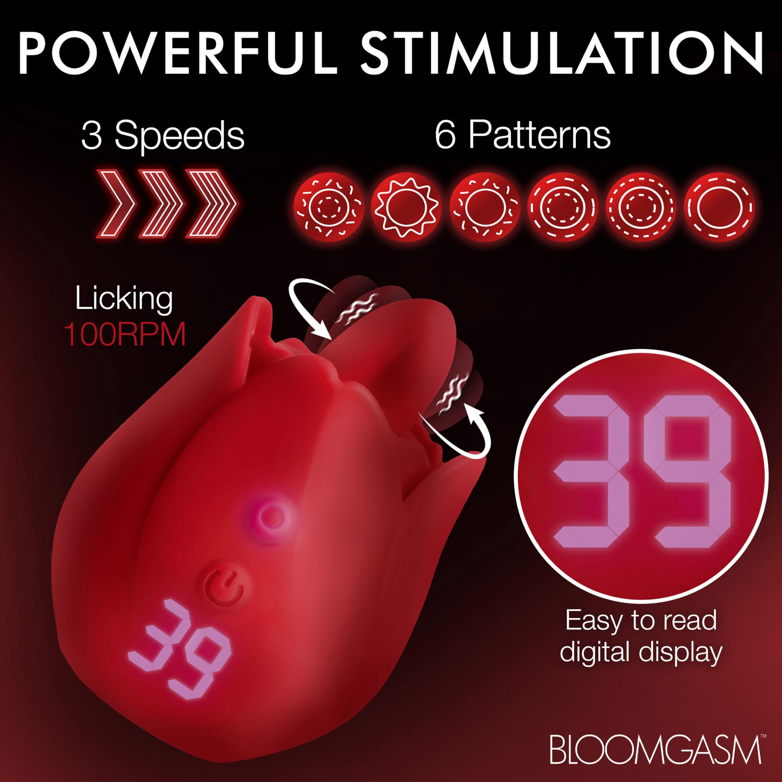 Bloomgasm Rose Kis Lick&Vib Digi Clit St