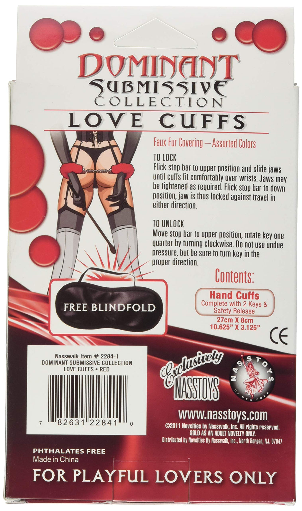 Novelties By Nasswalk Dominant Love Cuffs, White