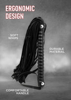 BDSM Flogger for Adult Sex Play 23 inch BDSM Whip Adult Whip for Spanking Paddle Role Play Sex Toy Kinky