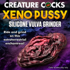 Xeno Pussy Vulva Silicone Grinder - Red/Black