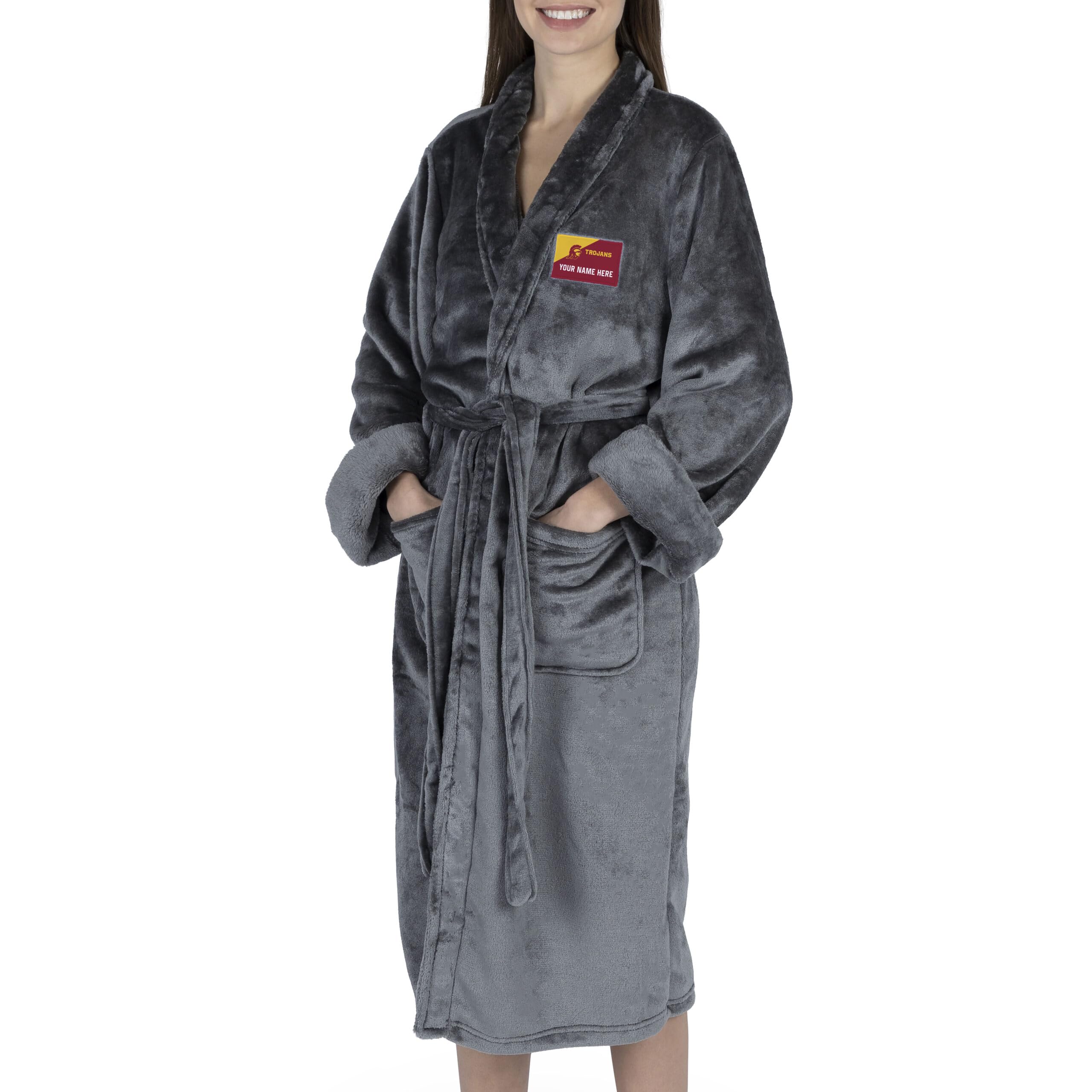 [Personalization Only] USC Southern California Personalized Robe (Charcoal, S/M)