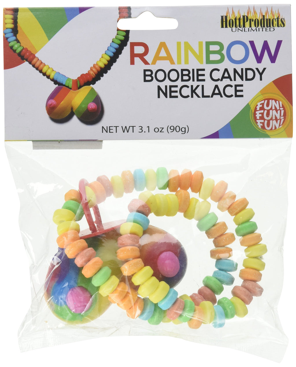 Rainbow Boobie Candy Necklace