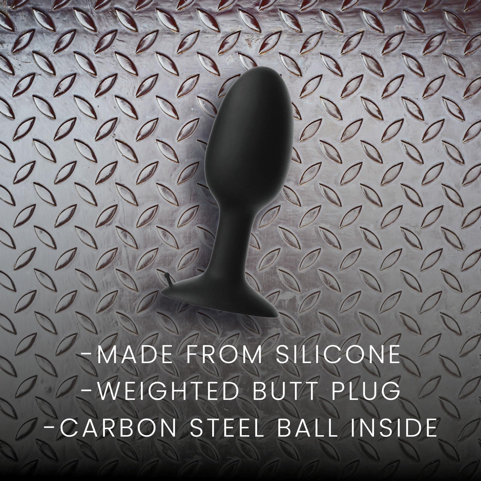 Prowler Red Weighted Butt Plug Black M
