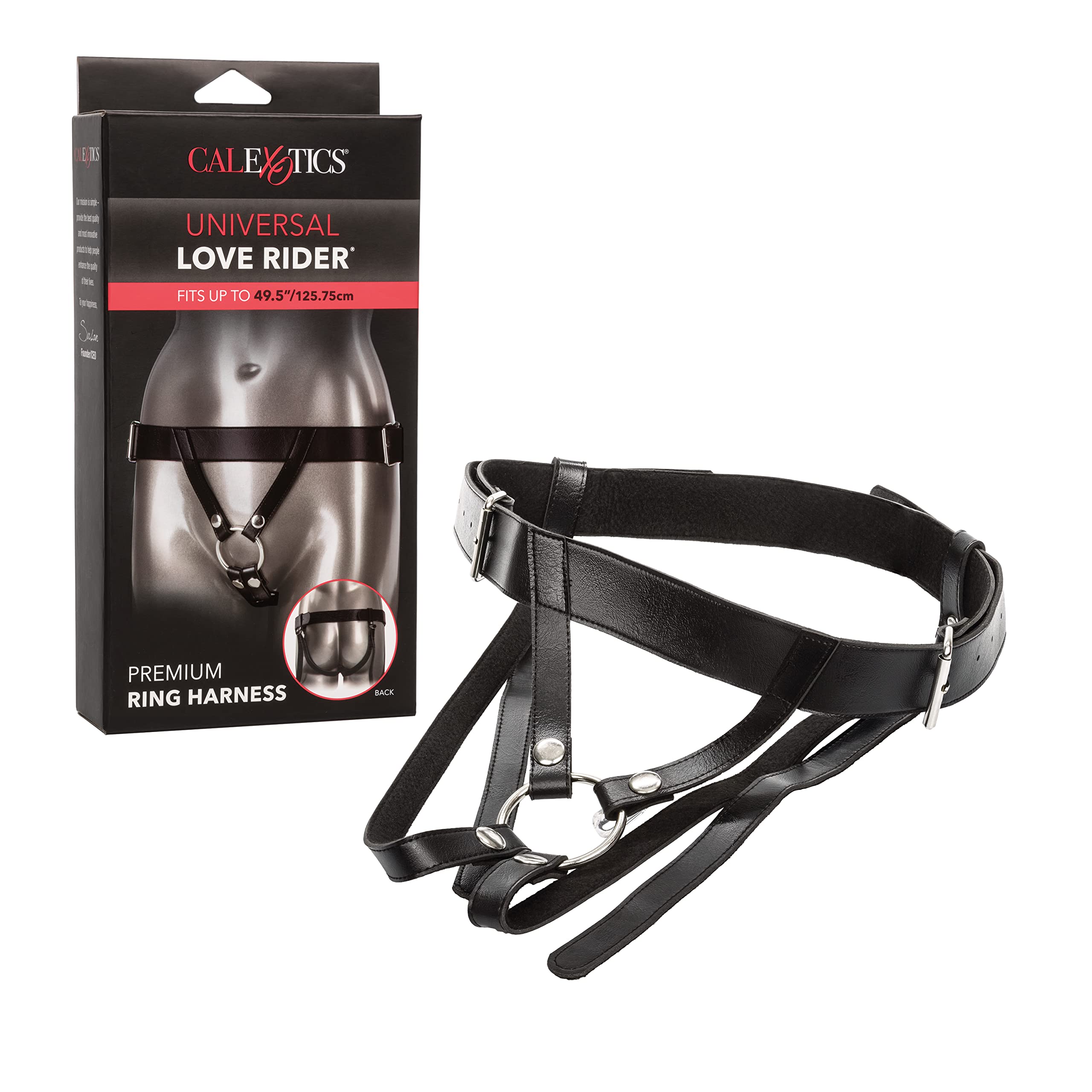 CalExotics Novelties Universal Love Rider Premium Ring Harness, Black