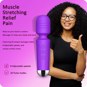 SANJIANKE Small Vibrator Wand - Sex Toys, Clit Stimulator Vibrators for Woman, Gifts for Women,20 Patterns & 8 Speeds of Pleasur