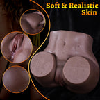 Hipgaga Black Sex Doll Male Masturbator Realistic Pocket Pussy Doll Adult Toys, 14 Lb Full Size Sex Dolls Ass Toy with Tight Pus
