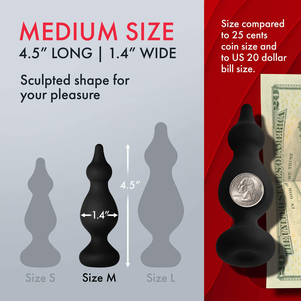Forto F30 Pointer Anal Plug  Medium  Black