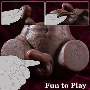 7.5LB Male Sex Doll for Gay Men, Sex Toys with Gay Testicles Anal (Soft Dildo), 5.3in Tight Anus Men Sex Toys, Realistic Anal Se