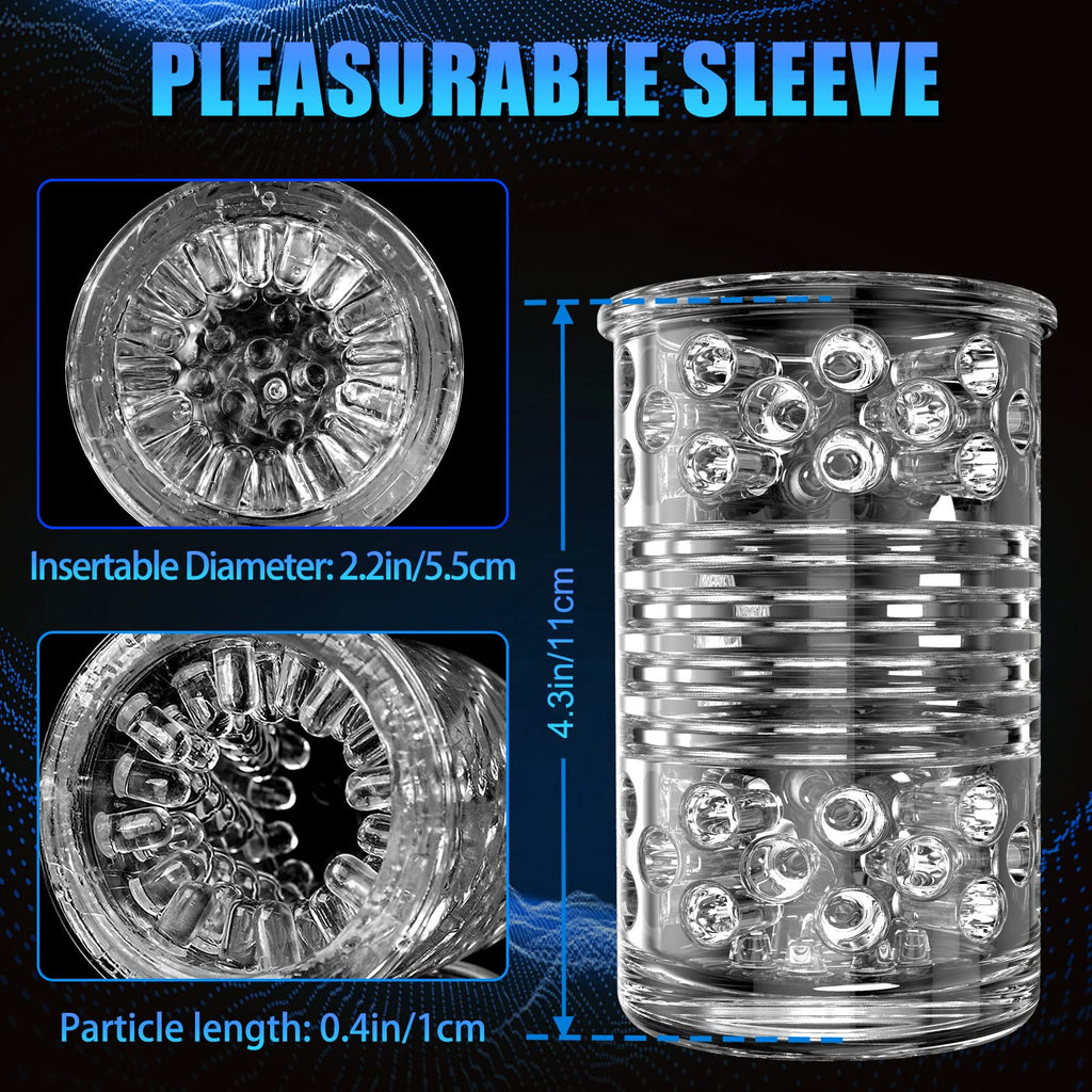 Sex Toys for Men Masturbator, Cafatop Automatic Male Masturbators with Thrusting & Rotating, Adult Male Masturbation Stroker Ele