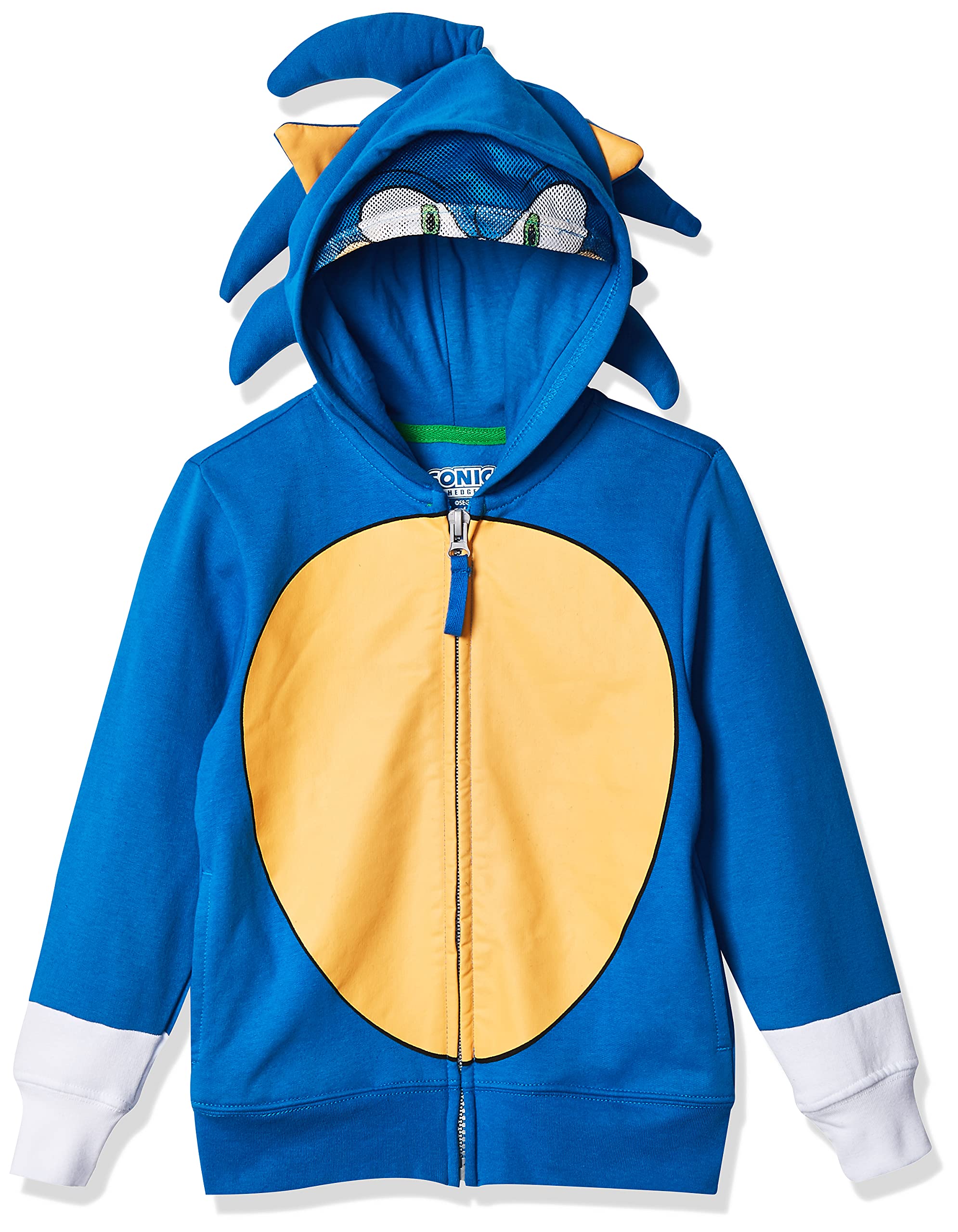 SEGA unisex child Sonic the Hedgehog Costume Hoodie Hooded Sweatshirt, Royal, 10 12 US