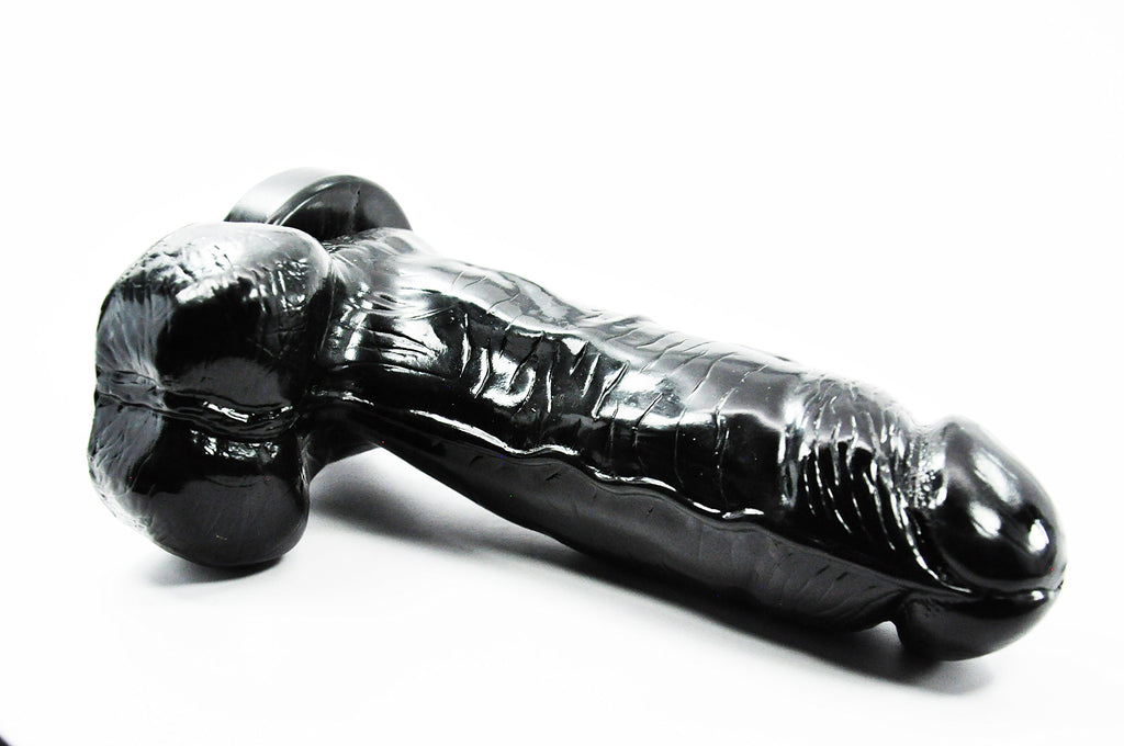 Cloud Nine Collection Cloud Nine Delightful Dong With Balls, Black 7-Inch Thick, Black