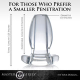 Master Series Peephole Clear Hollow Anal Plug