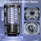 EORONE Male Sex Toy for Men Male Masturbator - Sex Toys for Men Adult Toys with 10 Vibrating & 6 Thrusting, Male Mens Sex Toys P